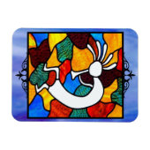 Kokopelli Glass Magnet (Horizontal)
