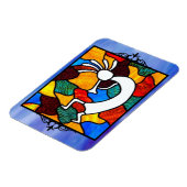Kokopelli Glass Magnet (Linke Seite)