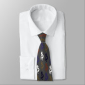Kokopelli Group Flute Playing Figures Neck Tie Krawatte (Gebunden)