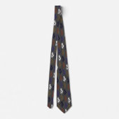 Kokopelli Group Flute Playing Figures Neck Tie Krawatte (Rückseite)