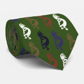 Kokopelli Group Flute Playing Figures Neck Tie Krawatte (Gerollt)