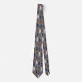 Kokopelli Group Flute Playing Figures Neck Tie Krawatte (Vorderseite)