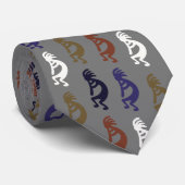 Kokopelli Group Flute Playing Figures Neck Tie Krawatte (Gerollt)