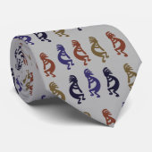 Kokopelli Group Flute Playing Figures Neck Tie Krawatte (Gerollt)