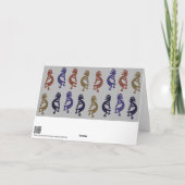 Kokopelli Group of Flute Playing Figures Kaffee Mu Karte (Rückseite)