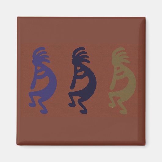 Kokopelli Gruppe der Figuren Magnet (Vorne)