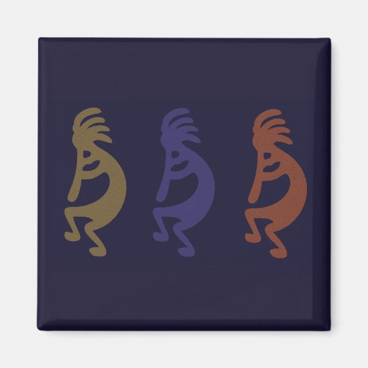 Kokopelli Gruppe der Figuren Magnet (Vorne)