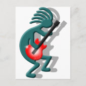 Kokopelli Guitar Postkarte (Vorderseite)