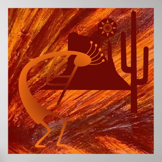 Kokopelli Heat Poster (Vorne)