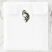 Kokopelli Hunter Runder Aufkleber (Tasche)