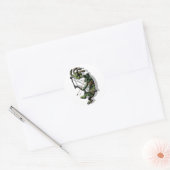 Kokopelli Hunter Runder Aufkleber (Umschlag)