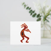 Kokopelli Indianer Native American Postkarte (Stehend Vorderseite)