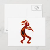Kokopelli Indianer Native American Postkarte (Vorne/Hinten)