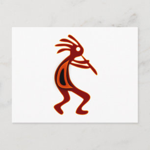 Kokopelli Indianer Native American Postkarte
