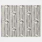 Kokopelli - Indianerisches amerikanisches Muster n Fleecedecke (Vorderseite (Horizontal))