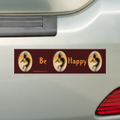 Kokopelli ist glücklicher Inspirational Autoaufkleber (Auf Auto)