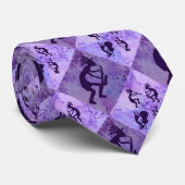 Kokopelli Jazz-Quartett, welches das Saxophon Krawatte (Gerollt)