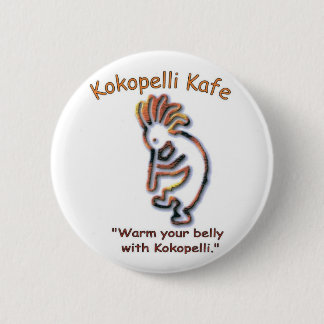 Kokopelli Kafe Knopf Button