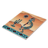 Kokopelli-Keramik Fliese (Seite)