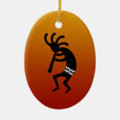 Kokopelli Keramik Ornament (Vorne)
