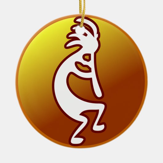Kokopelli Keramikornament (Vorne)