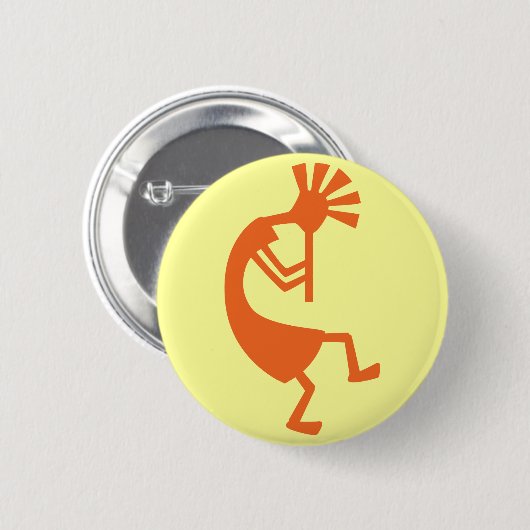 Kokopelli Knopf Button (Vorne & Hinten)