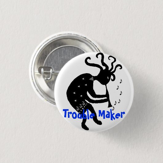Kokopelli Knopf Button (Vorne & Hinten)