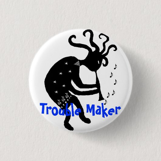 Kokopelli Knopf Button (Vorderseite)