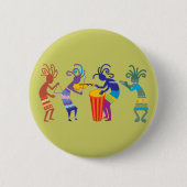 Kokopelli Knöpfe Button (Vorderseite)