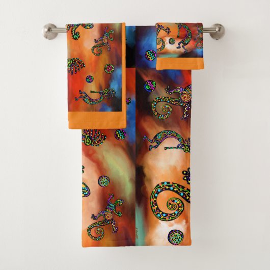 Kokopelli-Kunst Badhandtuch Set (Insitu)