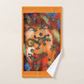 Kokopelli-Kunst Badhandtuch Set (Handtuch)