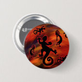 Kokopelli-Kunst Button (Vorne & Hinten)