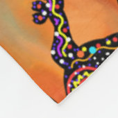 Kokopelli-Kunst Fleecedecke (Ecke)
