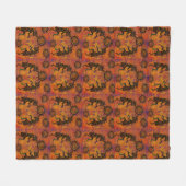 Kokopelli-Kunst Fleecedecke (Vorderseite (Horizontal))