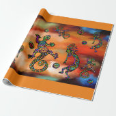 Kokopelli-Kunst Geschenkpapier (Ungerollt)
