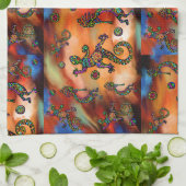 Kokopelli-Kunst Geschirrtuch (Gefaltet)