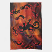 Kokopelli-Kunst Geschirrtuch (Vertikal)