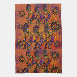 Kokopelli Kunst Küchenhandtuch Geschirrtuch