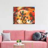 Kokopelli Kunst-Malerei Leinwanddruck (Insitu (Wohnzimmer))