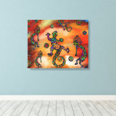 Kokopelli Kunst-Malerei Leinwanddruck (Insitu (Holzboden))