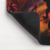 Kokopelli-Kunst Mousepad (Ecke)