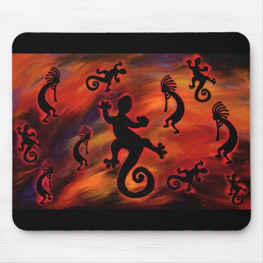 Kokopelli-Kunst Mousepad (Vorne)