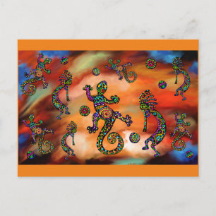 Kokopelli-Kunst Postkarte