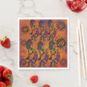 Kokopelli-Kunst Serviette (Beispiel)