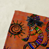 Kokopelli-Kunst  Strandtuch (Beispiel)