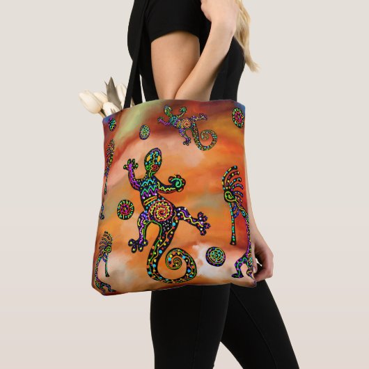 Kokopelli-Kunst Tasche (Von Nahem)