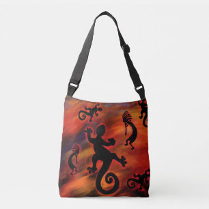 KOKOPELLI-KUNST TRAGETASCHEN MIT LANGEN TRÄGERN