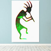 Kokopelli-Leinwand Leinwanddruck (Insitu (Holzboden))