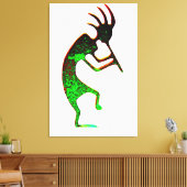 Kokopelli-Leinwand Leinwanddruck (Insitu (Wohnzimmer))