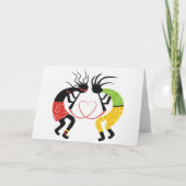 Kokopelli Liebe-Gruß-Karten Karte (Rückseite)